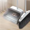 Premium Gray Soft Bristle Broom and Dustpan Set