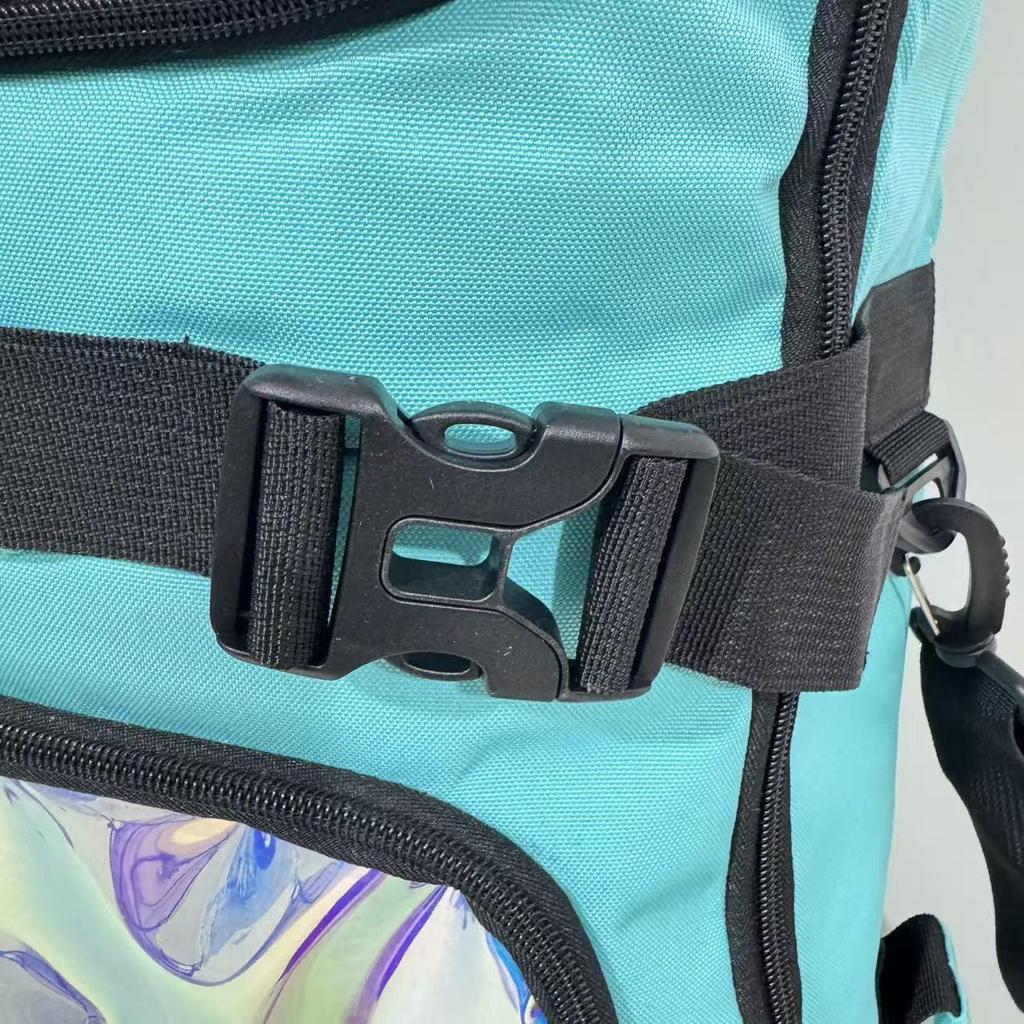 Skidväska med hjul och ryggsäcksremmar: Våt/Torr Separering, Enkel/Dubbel Skiva, Logotyp Valfri, Redo för Incheckning