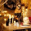 4pcs Halloween Ghost Candles, Cute Spooky Halloween Scented Candles for Home Party Room Table Decorations
