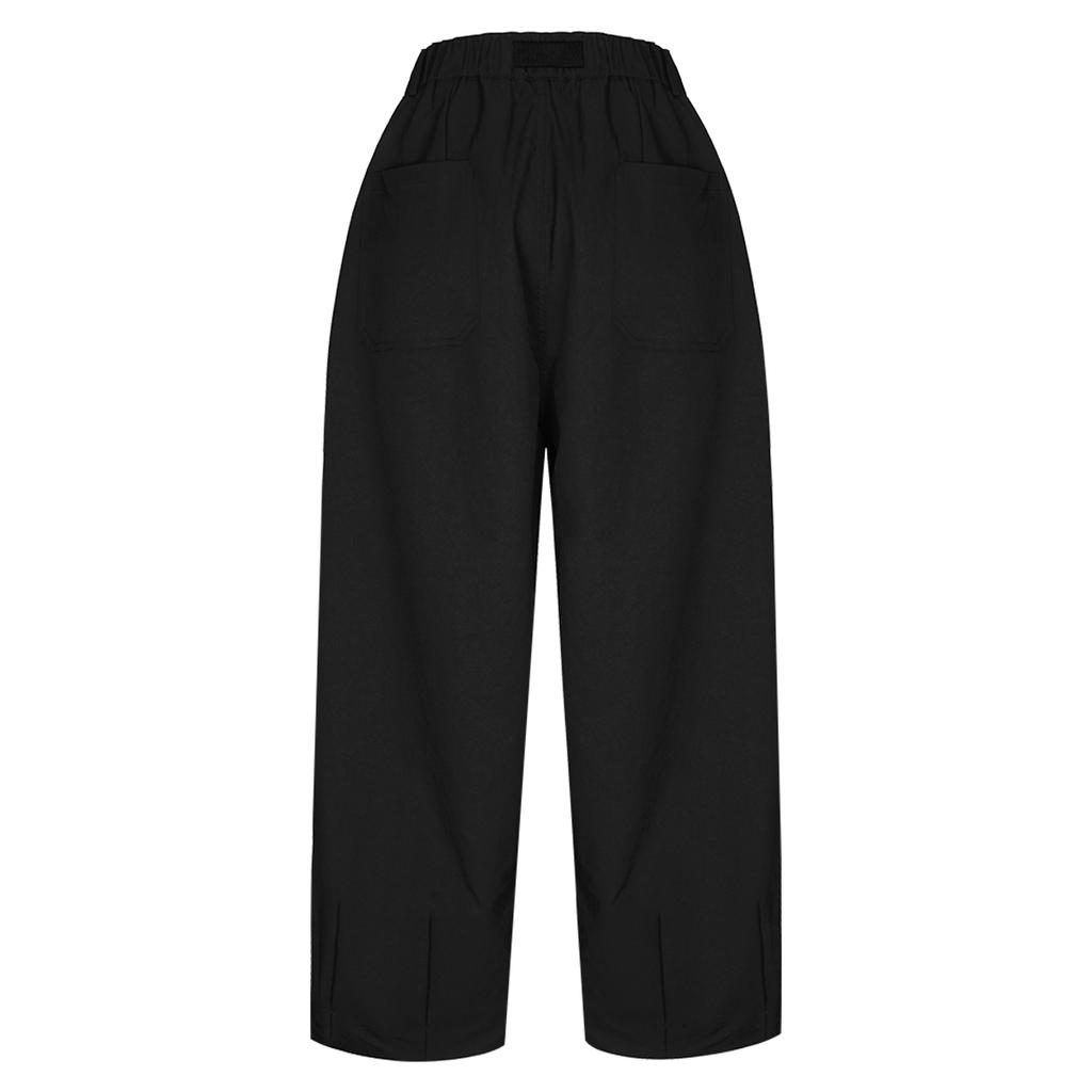 WANNABEZFIT Max Oversized Wide Balloon Pants Black