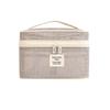 Lightweight Mesh Makeup Bag Zipper Large Capacity Transparent Mesh Cosmetic Bag Handheld Square Toiletry Storage Bag