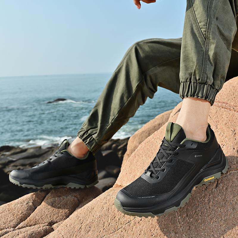 New Casual Light Outdoor Waterproof Non-Slip Hiking Shoes Running Shoes39-45Plus Size Men's Shoes Black Green High Quality