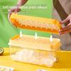Soft-Press Ice Tray: Easy Release, Food-Grade Material, Large Capacity Ice Storage Box
