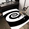 1 STuks Spiraal Cirkel Tapijt Ultra Zacht, Dik & Absorberend, Antislip Machine Wasbare Mat voor Entree
