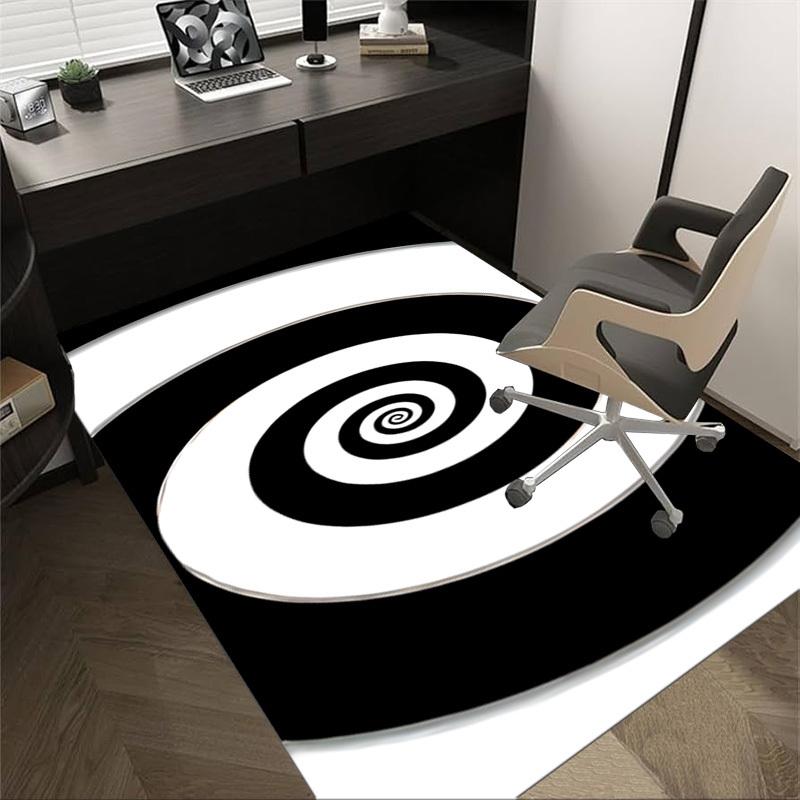 1 STuks Spiraal Cirkel Tapijt Ultra Zacht, Dik & Absorberend, Antislip Machine Wasbare Mat voor Entree