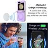 Custodia pieghevole coreana ZFLIP3/4/5 per telefono con cordino di ricarica magnetico