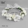 Floral Fabric Wreath Headband for Bridal & Beach Photography