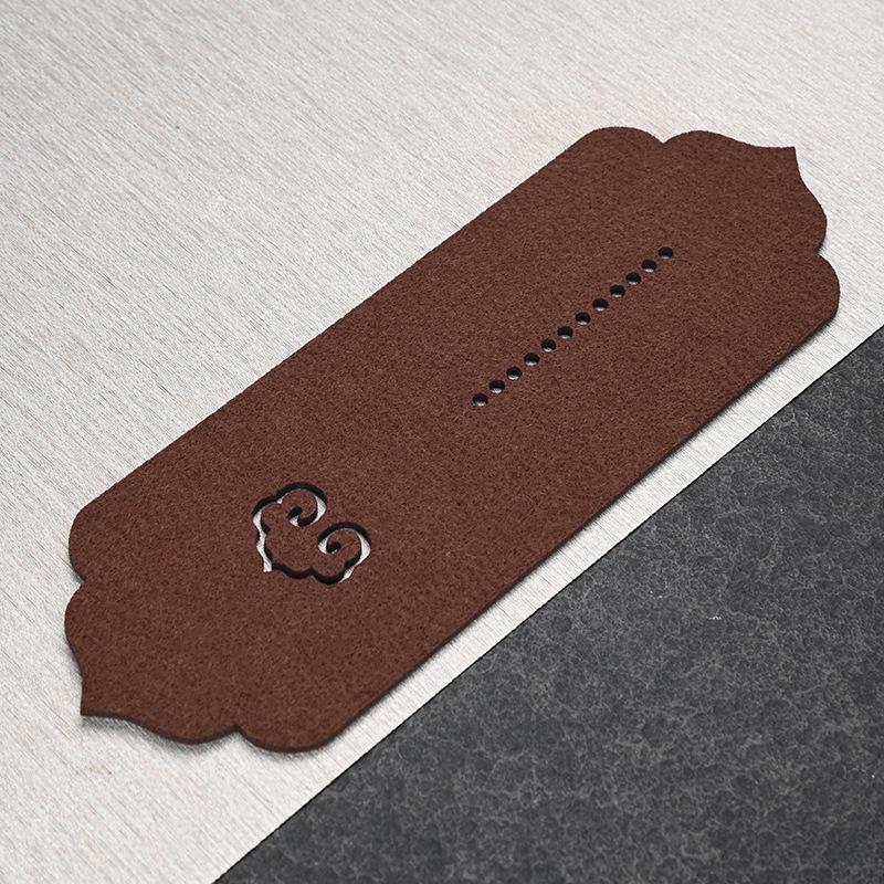 Durable Kung Fu Tea Set Felt Mat: Absorbent Coaster, Tea Tray, Pot Nurturing, Anti-Collision Accessories Standard
