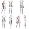 Shine Bright In The Star Wars Space Silver Bodysuit Costume Set