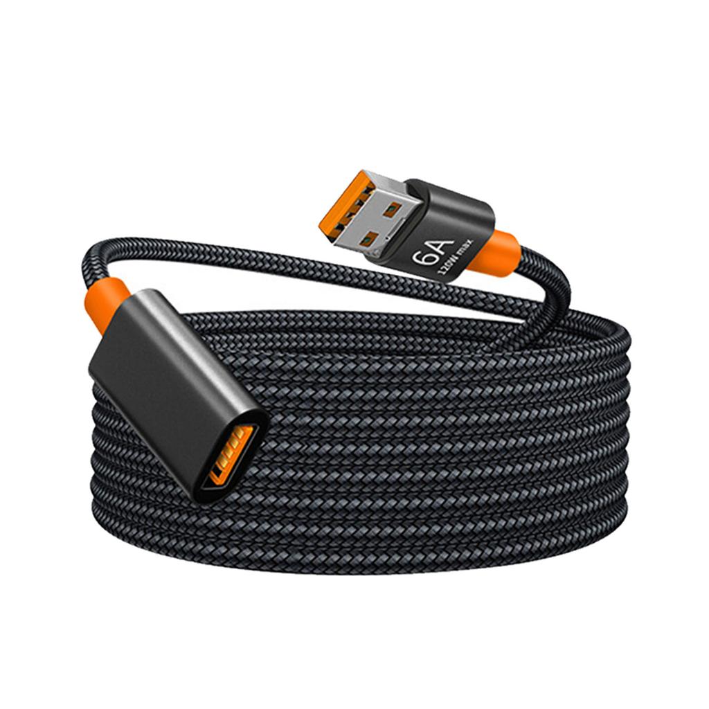 Cablu de prelungire USB 3.0 din aluminiu de 150 cm/59,06 inchi Cablu de date masculin la femel Extender USB 3.0 pentru aparat de fotografiat computer imprimanta TV