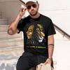 The King Of Reggae 2026 New Fashion Heavyweight Hot Selling Retro Printed Pattern Fun Round Neck Tshirt For Daily Comfort
