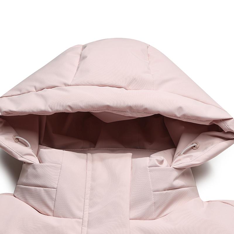 FILA Original Simple Classic Retro Casual Solid Color Comfortable Warm Long Hooded Down Jacket Women outerwear F61W549902F-PK