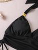 Women's Swimsuit Tankini Back Ties Drawstring Bikini Beachwear Bathing Suits