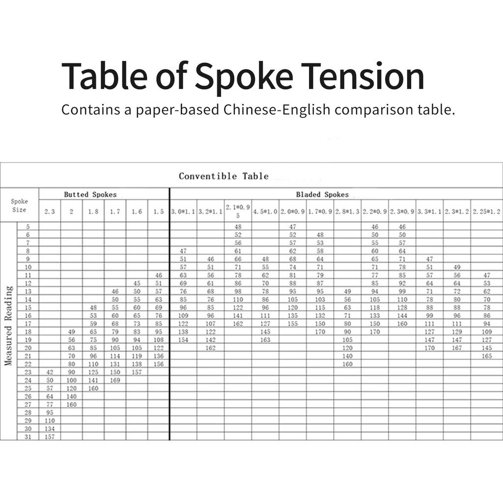 Heavy Type Bike Spokes Tension Gauges Universal Compatibility Wheel Truing Repair for Bike Maintenance And Adjustment