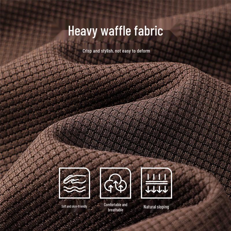 Jeanswest Men's Waffle Knit Straight-Leg Casual Pants