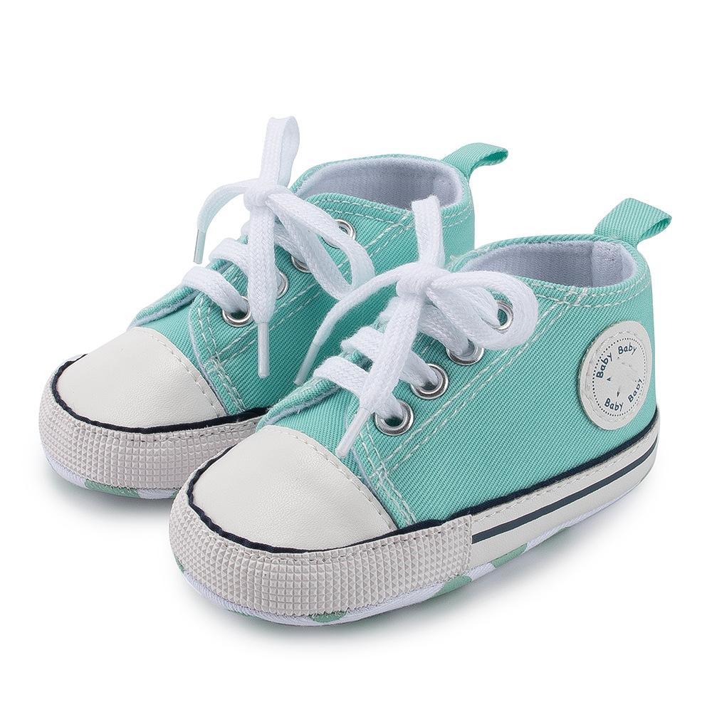 

Baby Shoes Classic Canvas Shoes Children s Kids Shoes Soft Bottom Toddler Shoes for 0-18months 13 світло-зелений колір