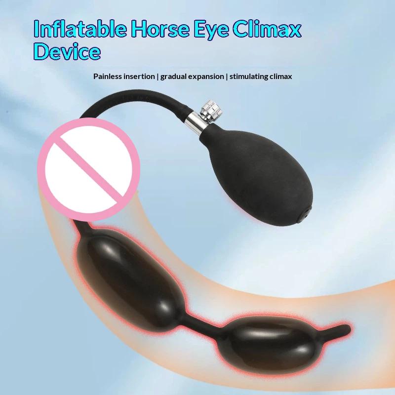 Inflatable Urethra Catheter Dilator Penis Plug Stimulator Silicone Urethral Sounding Rod Ejaculation Delay Sex Toy For Men Adult