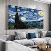 Van Gogh Starry Sky Paintings Works Print On Canvas Poster Decorative Pictures for Living Room Mural