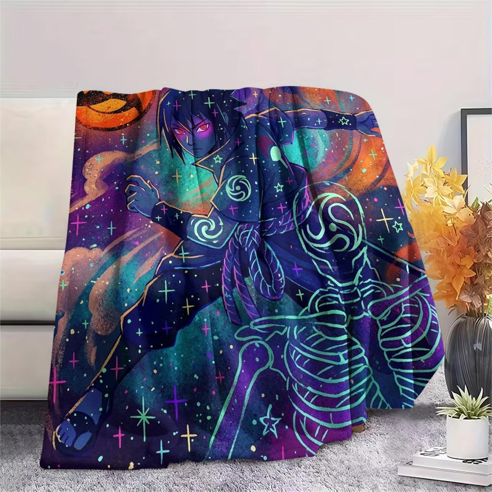 Naruto Print Flannel Blanket, Ultra Soft High Quality All Seasons Warm Throw, Home Decor Cozy Blanket, Perfect Christmas Gift