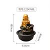 Chinese-style Maitreya Buddha Lucky Flowing Water Ornament Desktop Fountain Living Room TV Cabinet Tea Room Housewarming