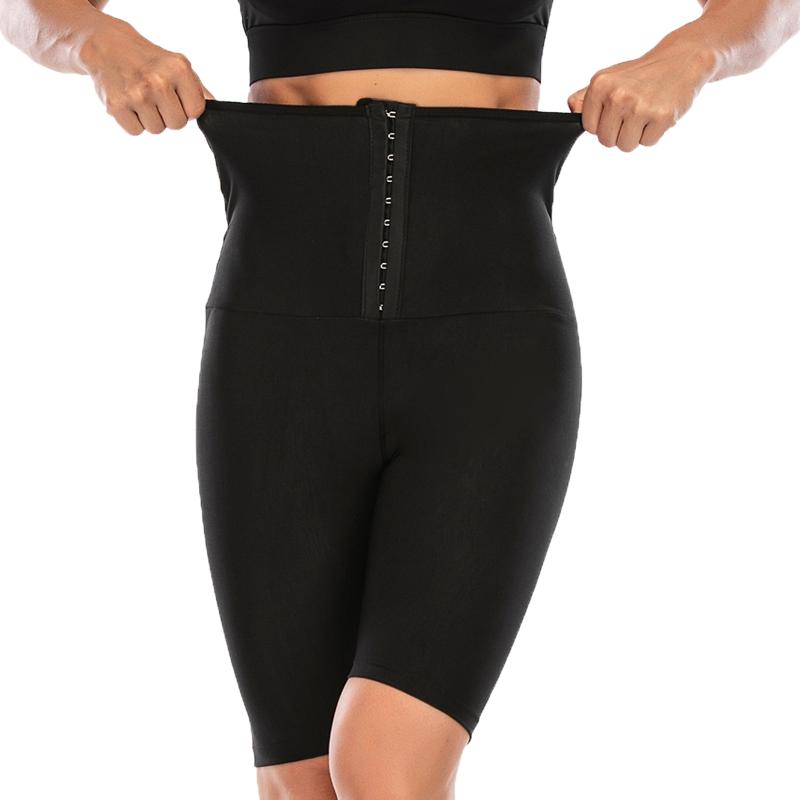 Women Sauna Pants Slimming Shapewear Weight Loss Fat Burning Shorts Workout Gym Leggings Fitness Sports Waist Trimmer Shapers 5