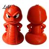 Desktop Decoration Ornament 3D Printed Snake Ornament Cartoon Angry Little Figurine Collectibles for Desk Durable PLA Home Office Display