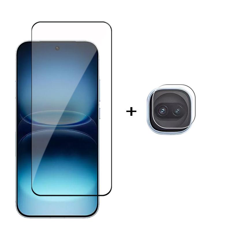 6in1 Glass For iQOO 15R Full Cover Tempered Glass iQOO 15R Screen Protector HD Protective Phone Lens Film For iQOO 15R