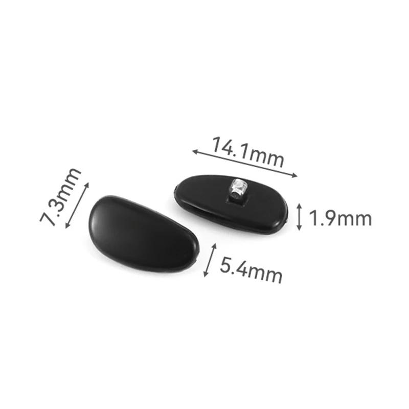 5 Pairs Anti Slip Hypoallergenic Silicone Nose Pads For Eyeglasses Sunglass Glass Spectacles Eyewear Titanium Frame Nose Pad