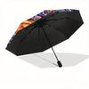1pc Halloween Theme Automatic Opening and Closing Umbrella - Suitable for Various Occasions, Outdoor Activities, Lightweight and Durable Automati