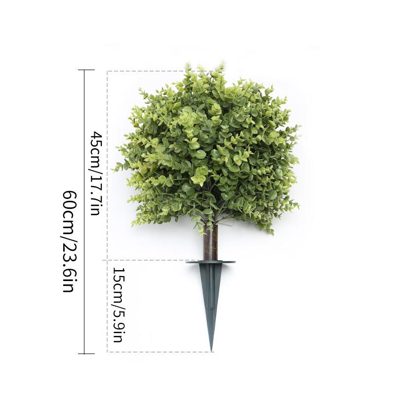 Cypress Leaf Faux Greenery Cemetery Garden Pot Insert Tree Ornaments