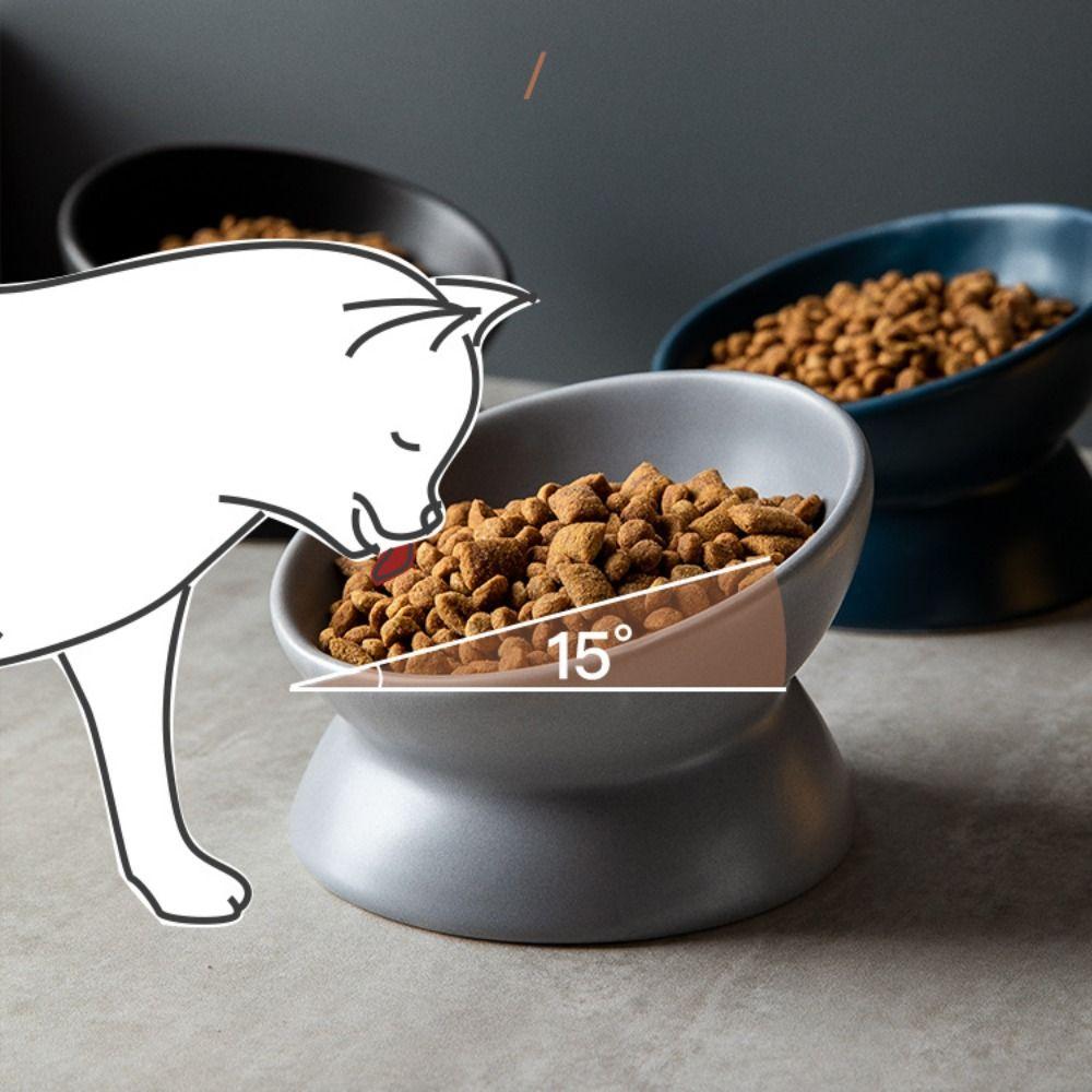 Minimalist Cat Bowl Protect The Cervical Dog Cat Food Bowl Pet Water Bowl Cats Eating Supplies