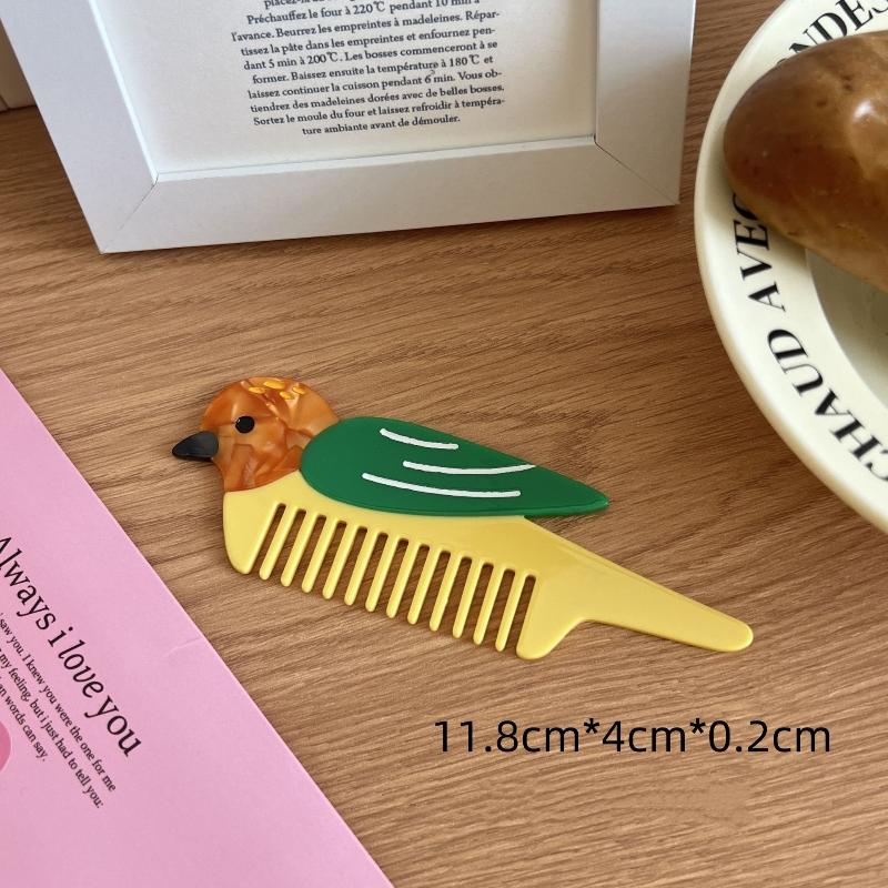 1PC Cute Creative Cartoon Anti-static Acetate Hair Comb Lovely Hair Care Hairdressing Combs Head Massage Hairbrush Tool Accessor