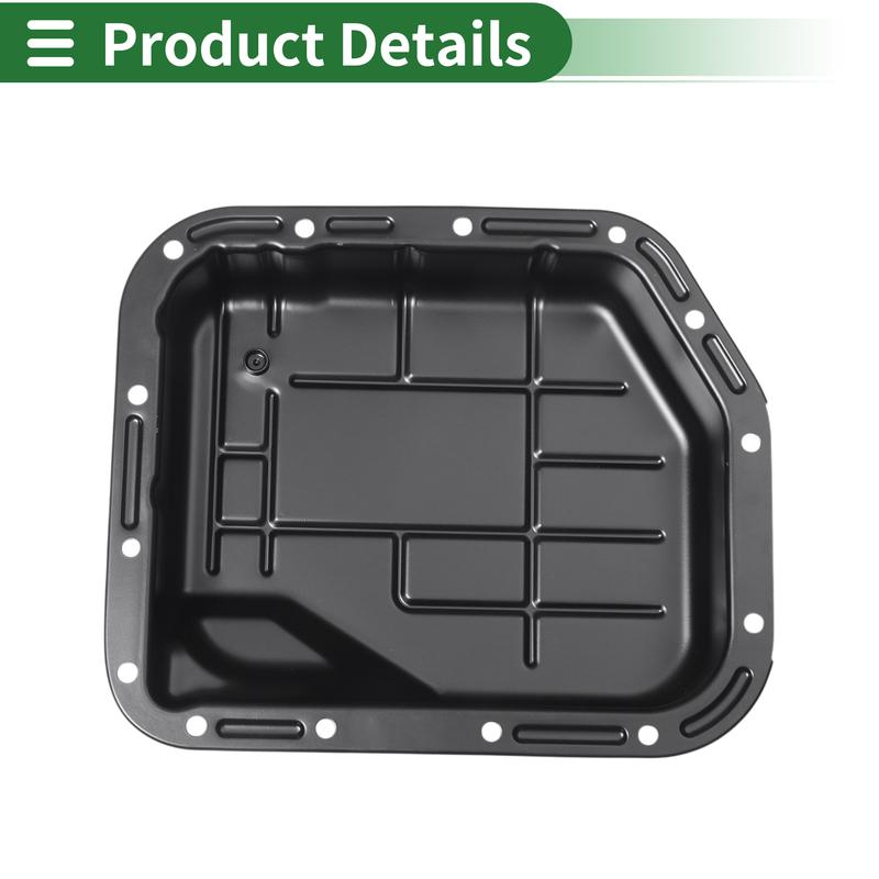 UXCELL 1 Pc No.52118779AB Engine Oil Pan for Dodge for Ram 1500 1996-2001 Iron Black