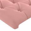 VidaXL Kopfteil mit Ohren Rosa 103x16x78/88 cm Samt