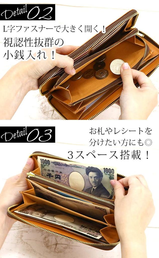 Peanuts Snoopy Genuine Leather Long Wallet with Round and 91324 Zipper, Men's Women's, (Rough Green)