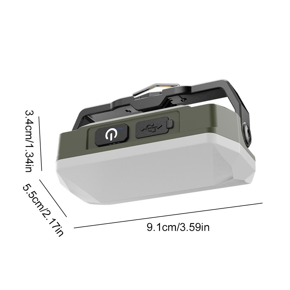 Portable Outdoor Camping Lantern With Hook 4000mAh Battery Rechargeable Emergency Light Strong Magnet Work Light For Repair