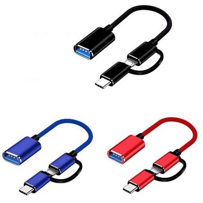 Type-c Android İki-bir-arada OTG Android USB3.0 U Disk Adaptör Kablosu Cep Telefonu Şarj Kablosu USB Kablosu