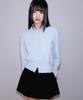 ROSEFRANTZ Frill Waist Pintuck Miniskirt [Black]