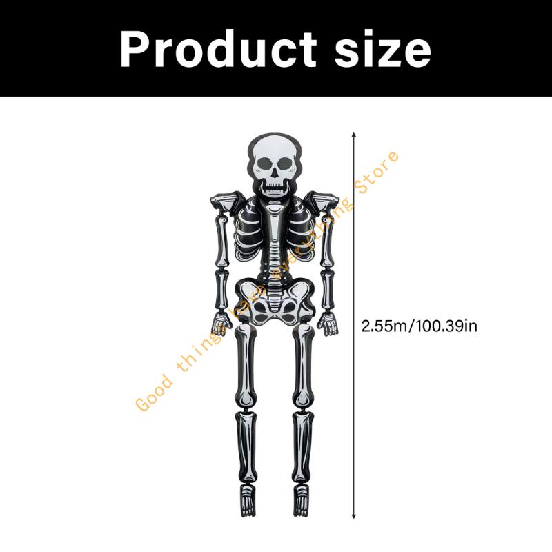 255cm Halloween Skeleton Balloon Quick Inflation Design Party Decoration Supplie 55KF