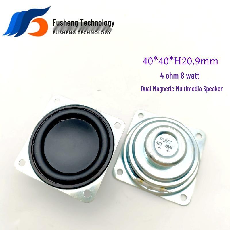 45mm Dual Magnet Multimedia Speaker, 4 Ohm, 8 Watt, IP67 Waterproof, 20.9mm Height, 155Hz Low Frequency.