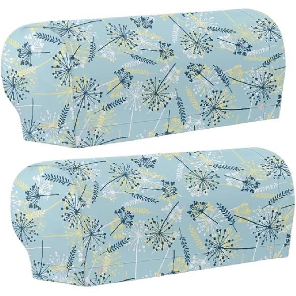 Arm Chair Covers - Set of 2, Slip Covers for Armchairs & Recliners, Integrated Twist Pin - Rose Red