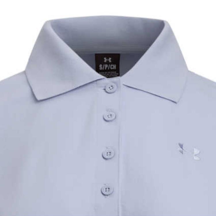 Under Armour SS25 Courtcore Casual Fashion Simple Loose Short Sleeve Dress Women Dresses Light-Blue Purple 6007602-539