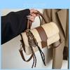 Fashionable Small Square Bag With Top Flap Closure And Synthetic Leather Interior For Women