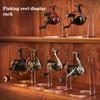 Fishing Reel Display Holder Stainless Steel Spinning Reel Stand Rack Support Storage Durable Accessories