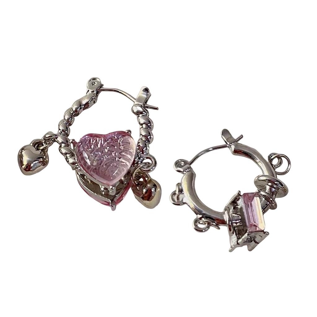 Elegant Styles Heart Earrings for Women Portable Comfortable Alloy Designs for Parties Supplies and Everyday Wear