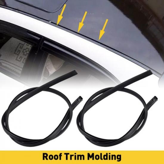 For 2009 2010 2011 2012 Toyota 2013 Corolla Set of 2 Black Roof Trim Molding Kit