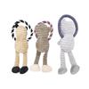 Dog Plush Toys Pet Squeaky Animal Toy Dog Bite-Resistant Clean Teeth Chew Toy Pet Supplies Interactive Toys  Lion  Elepant  Monkey
