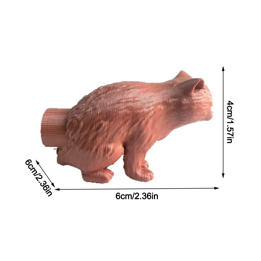 Compact Design Spoof Cat Vomited Toothpaste Head Reusable Prank 3D Printed Toothpaste Squeezer Dog Toothpaste Tube Adapter