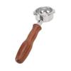 58mm Portafilter Bottomless 2 Ears Detachable   Wood and Stainless Steel Coffee Machine Bottomless Filter for  