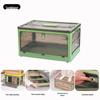 Plastic Folding Storage Box - Dustproof Quilt, Magazine, and Stationery Organizer for Home, Bedroom, and Dormitory.
